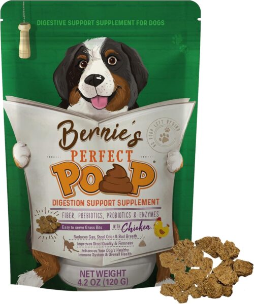 Perfect Poop Digestion & General Health Supplement for Dogs: Fiber, Prebiotics, Probiotics & Enzymes Relieve Digestive Conditions, Optimize Stool, and Improve Health (Cheddar Cheese, 12.8 oz) - Image 15