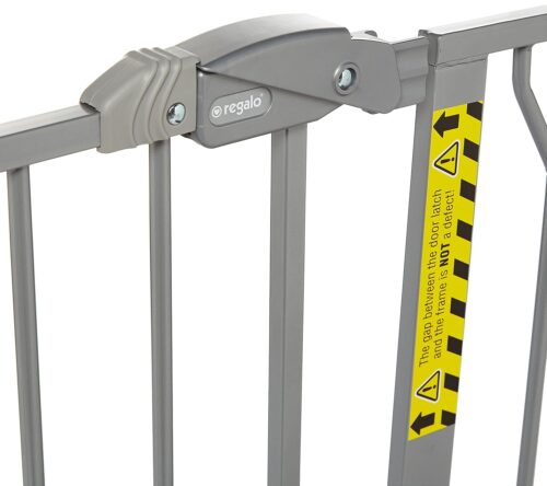 Regalo Easy Step 38.5-Inch Wide Walk Thru Baby Gate, Includes 6-Inch Extension Kit, Pressure Mount Kit, Wall Cups - Image 11