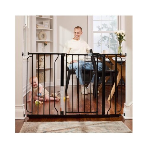 Regalo Easy Step 38.5-Inch Wide Walk Thru Baby Gate, Includes 6-Inch Extension Kit, Pressure Mount Kit, Wall Cups - Image 25