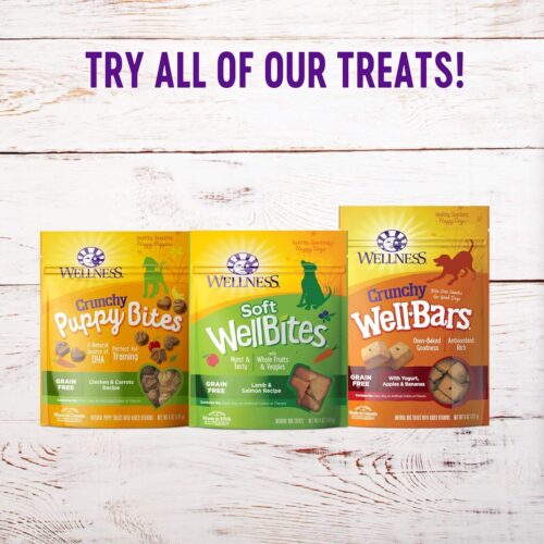 Wellness Puppy Treats, Natural, Training Treat, Grain Free, Soft Lamb & Salmon (8 Ounce Bag) - Image 13