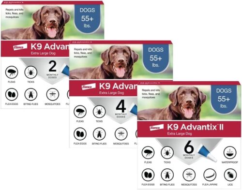 K9 Advantix II XL Dog Vet-Recommended Flea, Tick & Mosquito Treatment & Prevention | Dogs Over 55 lbs. | 2-Mo Supply - Image 16