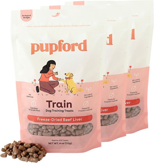 Pupford Freeze Dried Training Treats for Dogs & Puppies, 475+ Three Ingredient Bites (Beef Liver, 4 oz) - Image 63
