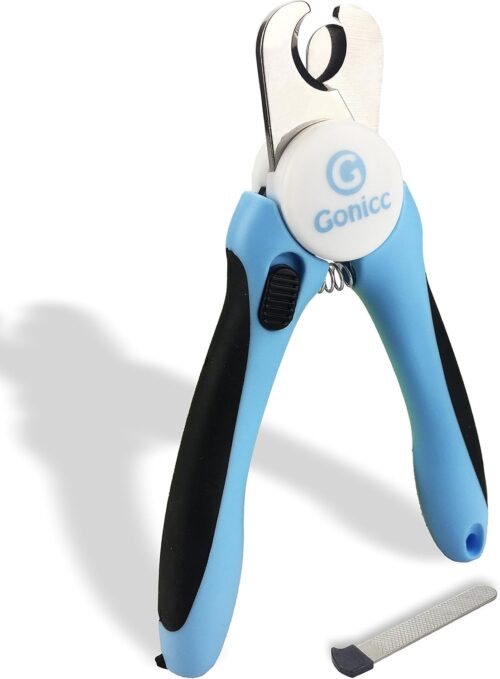 gonicc Dog & Cat Pets Nail Clippers and Trimmers - with Safety Guard to Avoid Overcutting, Free Nail File, Razor Sharp Blade - Professional Grooming Tool for Pets - Image 7