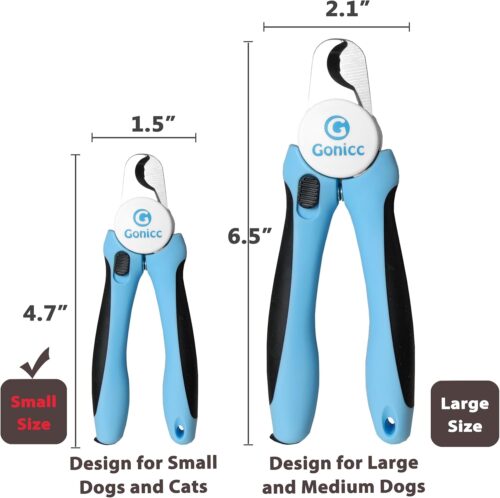 gonicc Dog & Cat Pets Nail Clippers and Trimmers - with Safety Guard to Avoid Overcutting, Free Nail File, Razor Sharp Blade - Professional Grooming Tool for Pets - Image 10