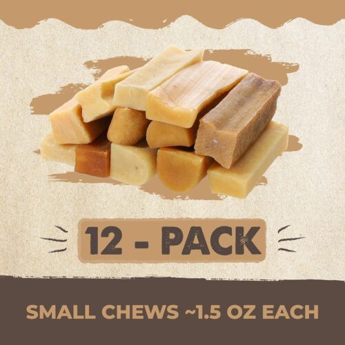 Mighty Paw Yak Cheese Dog Chews - All-Natural Treats for Dogs - High Protein Treat With 68 Grams Of Protein Per Chew - Delicious And Long Lasting - Odor Free With Limited Ingredients - (Large, 4 Pack) - Image 19