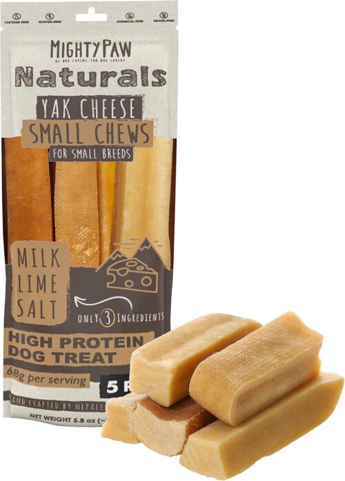 Mighty Paw Yak Cheese Dog Chews - All-Natural Treats for Dogs - High Protein Treat With 68 Grams Of Protein Per Chew - Delicious And Long Lasting - Odor Free With Limited Ingredients - (Large, 4 Pack) - Image 42