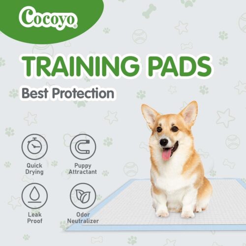 COCOYO Best Value 22"x22" Dog Training Pads 50 Count | Dog Pee Pads | Super Absorbent Puppy Pads,White - Image 17