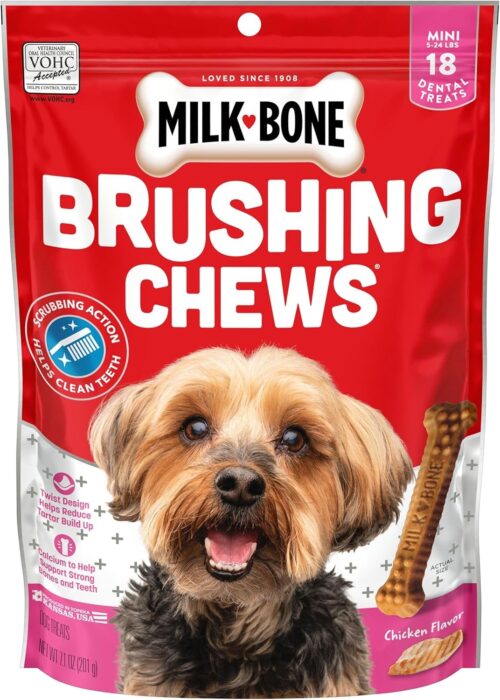Milk-Bone Brushing Chews Daily Dental Dog Treats, Chicken Flavor, Large, 25 Count - Image 30