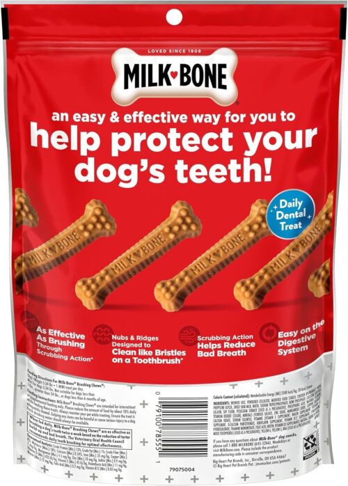 Milk-Bone Brushing Chews Daily Dental Dog Treats, Chicken Flavor, Large, 25 Count - Image 33