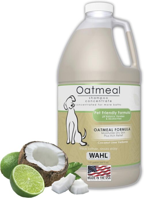 Wahl USA Dry Skin & Itch Relief Pet Shampoo for Dogs – Oatmeal Formula with Coconut Lime Verbena & Pet Friendly Formula, 24 Oz - Model 820004A - Image 11