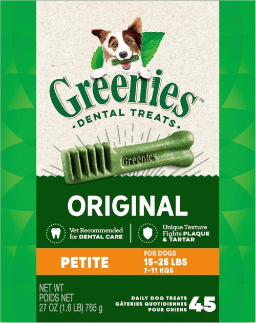 Greenies Original Petite Natural Dental Care Dog Treats, 36 oz. Pack (60 Treats) - Image 44