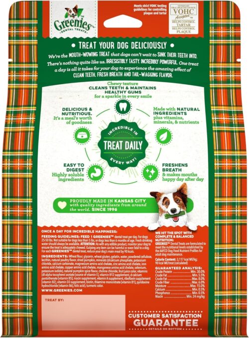 Greenies Original Petite Natural Dental Care Dog Treats, 36 oz. Pack (60 Treats) - Image 48