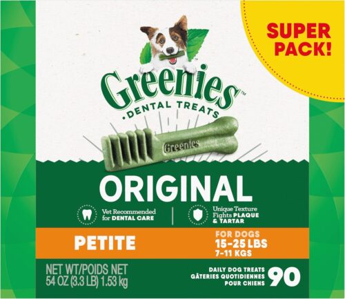 Greenies Original Petite Natural Dental Care Dog Treats, 36 oz. Pack (60 Treats) - Image 52