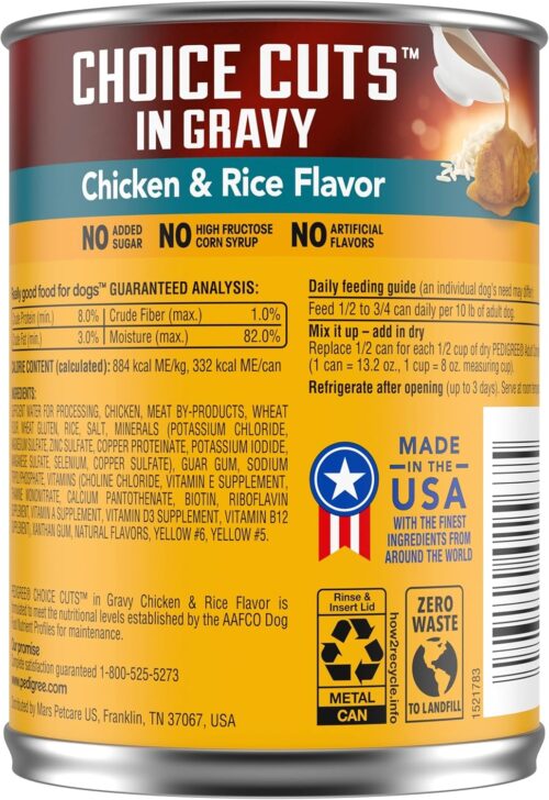 PEDIGREE CHOICE CUTS IN GRAVY Adult Canned Soft Wet Dog Food Variety Pack, with Beef and Country Stew, 13.2 oz. Cans (Pack of 12) - Image 38
