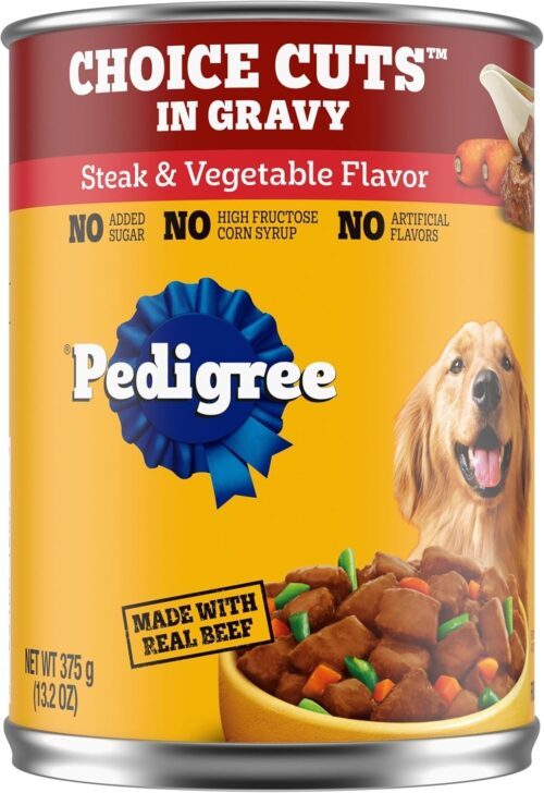 PEDIGREE CHOICE CUTS IN GRAVY Adult Canned Soft Wet Dog Food Variety Pack, with Beef and Country Stew, 13.2 oz. Cans (Pack of 12) - Image 48