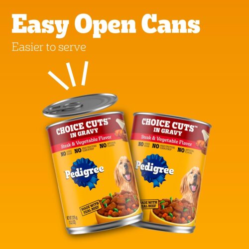 PEDIGREE CHOICE CUTS IN GRAVY Adult Canned Soft Wet Dog Food Variety Pack, with Beef and Country Stew, 13.2 oz. Cans (Pack of 12) - Image 54