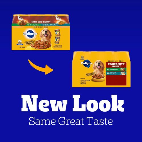 PEDIGREE CHOICE CUTS IN GRAVY Adult Canned Soft Wet Dog Food Variety Pack, with Beef and Country Stew, 13.2 oz. Cans (Pack of 12) - Image 57
